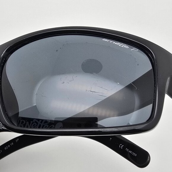 Arnette Fastball 4202-2267/81 Black Frame Polarized Grey Lens Sunglasses 62mm - Picture 13 of 14